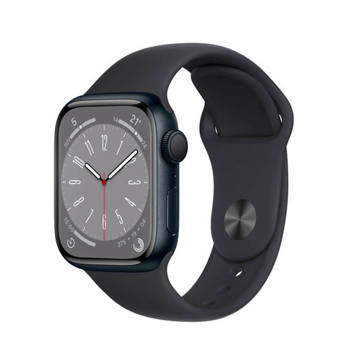 Apple - Apple Watch Series 8 GPS 41 mm Aluminium Noir (Midnight) et Bracelet Sport Noir (Midnight) Apple - Bonnes affaires Objets connectés