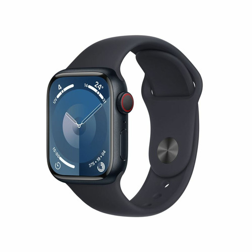 Apple - Apple Watch Series 9 GPS 41 mm Boîtier en aluminium minuit avec bracelet sport minuit M/L Apple - Bonnes affaires Objets connectés
