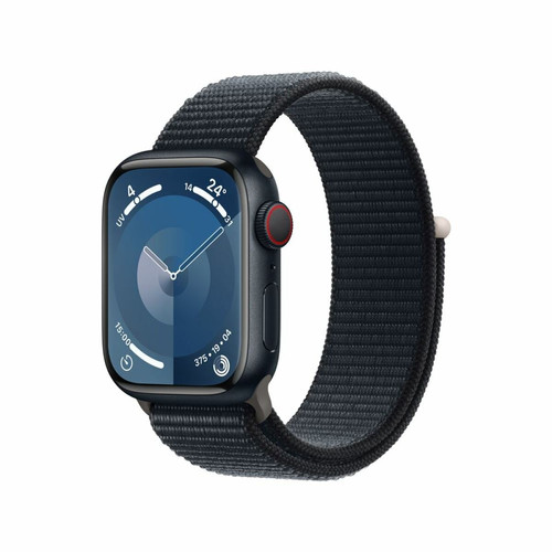 Apple - Apple Watch Series 9 GPS 41 mm Boîtier en aluminium minuit avec boucle Sport minuit Apple - Bonnes affaires Objets connectés