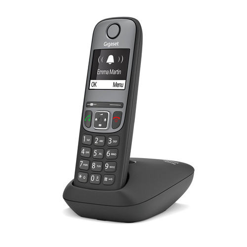 Gigaset - Gigaset AS690 Téléphone analog/dect Identification de l'appelant Noir, Gris Gigaset  - Téléphone fixe sans fil
