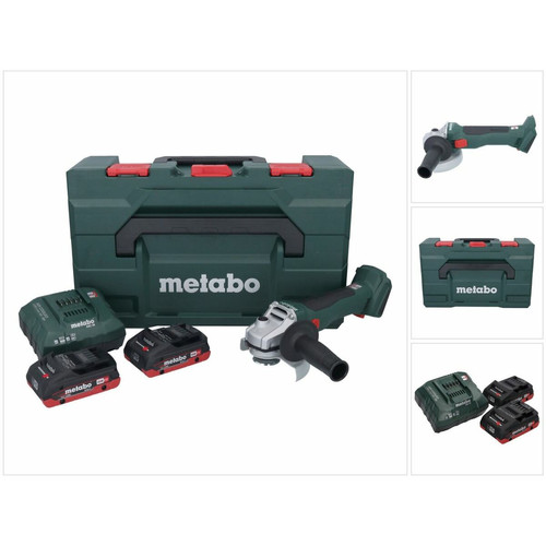 Metabo - Metabo W 18 L BL 9-125 Meuleuse d'angle sans fil 18 V 125 mm brushless + 2x Batteries 4,0 Ah + Chargeur + metaBOX ( 602374510 ) Metabo  - Meuleuses