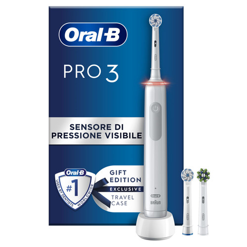 Oral-B - Oral-B PRO 3 3700 Adulte Brosse à dents rotative oscillante Blanc Oral-B  - Brosse à dents électrique