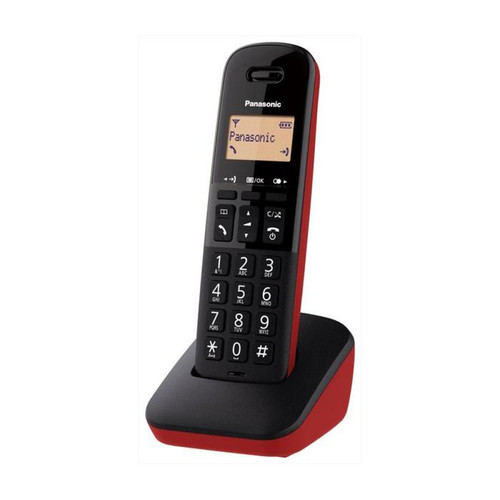 Téléphone fixe sans fil Panasonic Panasonic KX-TGB610JTR téléphone Téléphone analog/dect Noir, Rouge Identification de l'appelant