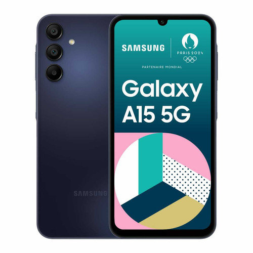 Samsung - Galaxy A15 - 5G - 4/128 Go - Bleu nuit Samsung - Smartphone paiement en plusieurs fois Téléphonie