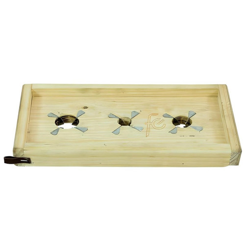 Visiodirect - Table à découper pour olives en bois avec 3 lames en acier coloris Naturel - Longueur 33 x Largeur 17 cm Visiodirect  - Gyropode