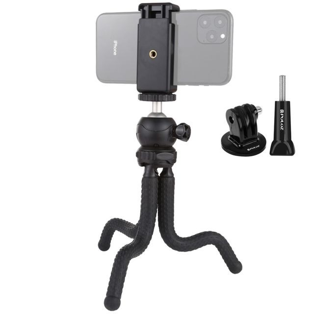 Wewoo - Support de trépied flexible Mini Octopus avec rotule et pince de téléphone + adaptateur pour et vis longue appareils photo reflexGoProtéléphone portableTaille 25cmx4.5cm Wewoo - Bonnes affaires Caméras