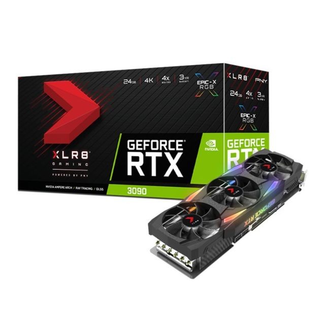 PNY - GeForce RTX 3090 - XLR8 GAMING EPIC-X RGB Triple Fan - 24Go  PNY  - Composants Seconde vie