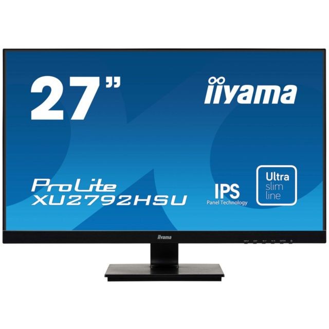 Iiyama - Moniteur IIYAMA 27"" dalleIPS LED 4K 3840x2160 Ultra Mince 300 cd/m² DVI HDMI Display PortUSB HUB x2 XU2792UHSU-B1 Iiyama - Bonnes affaires Moniteur PC